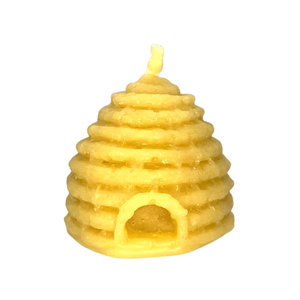 Textured Skep (Classic Bee Hive) – Pure Beeswax Candle