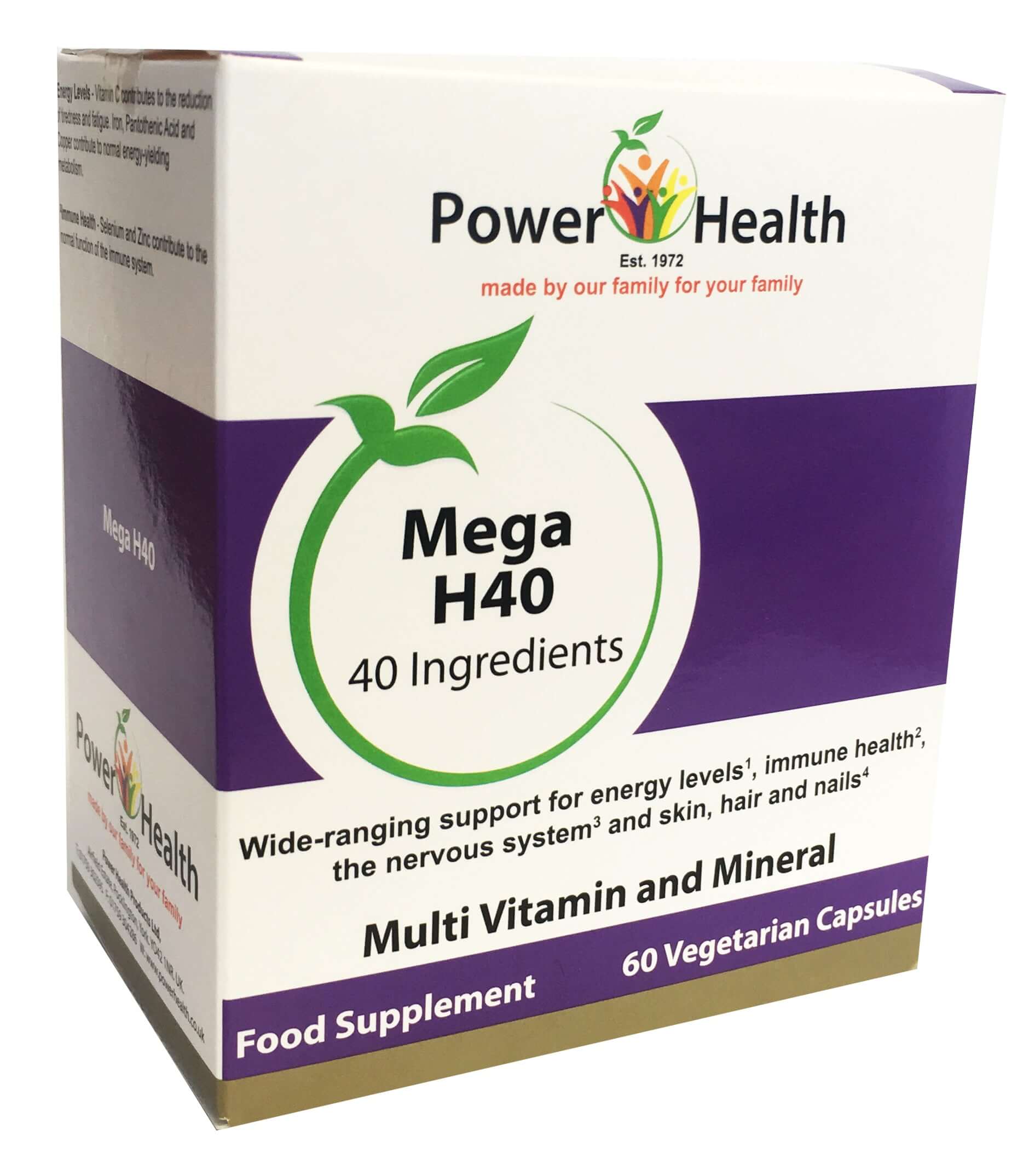 Mega H40 60 vegetarian capsules